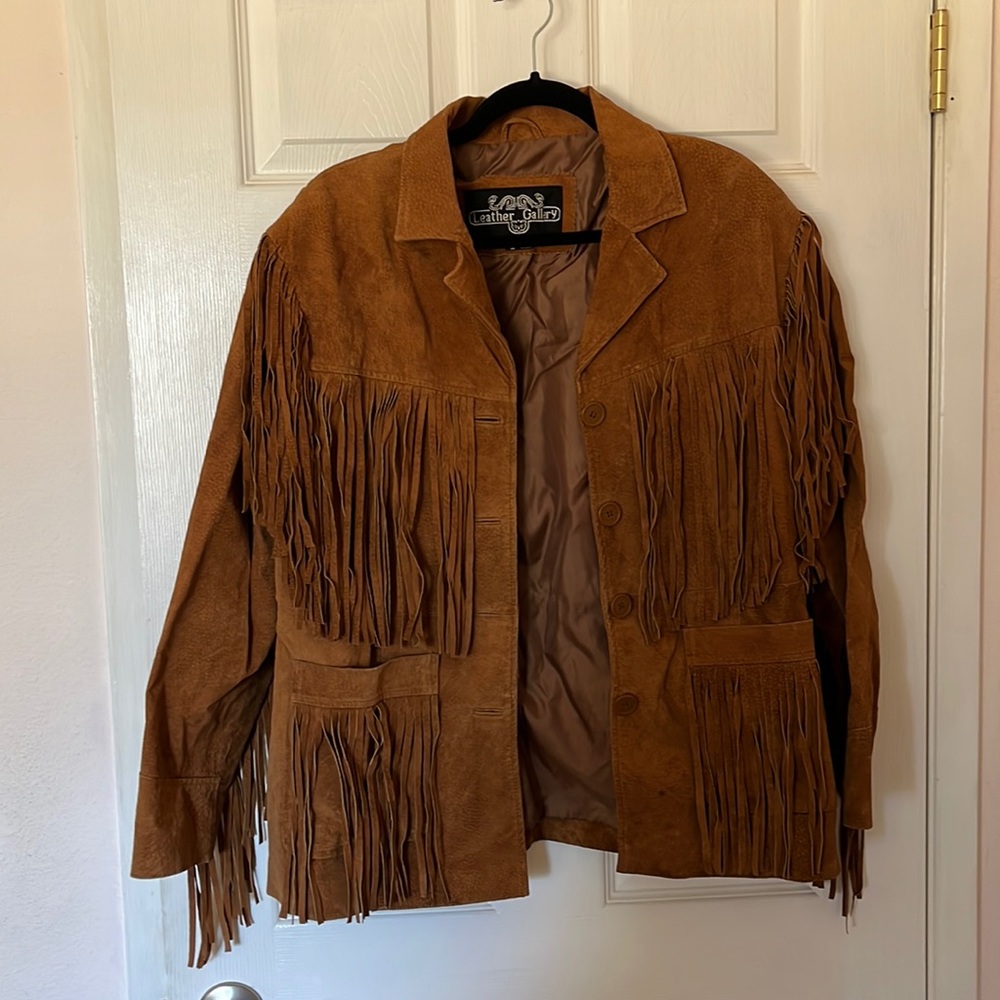 Fringe Leather Gallery Jacket
